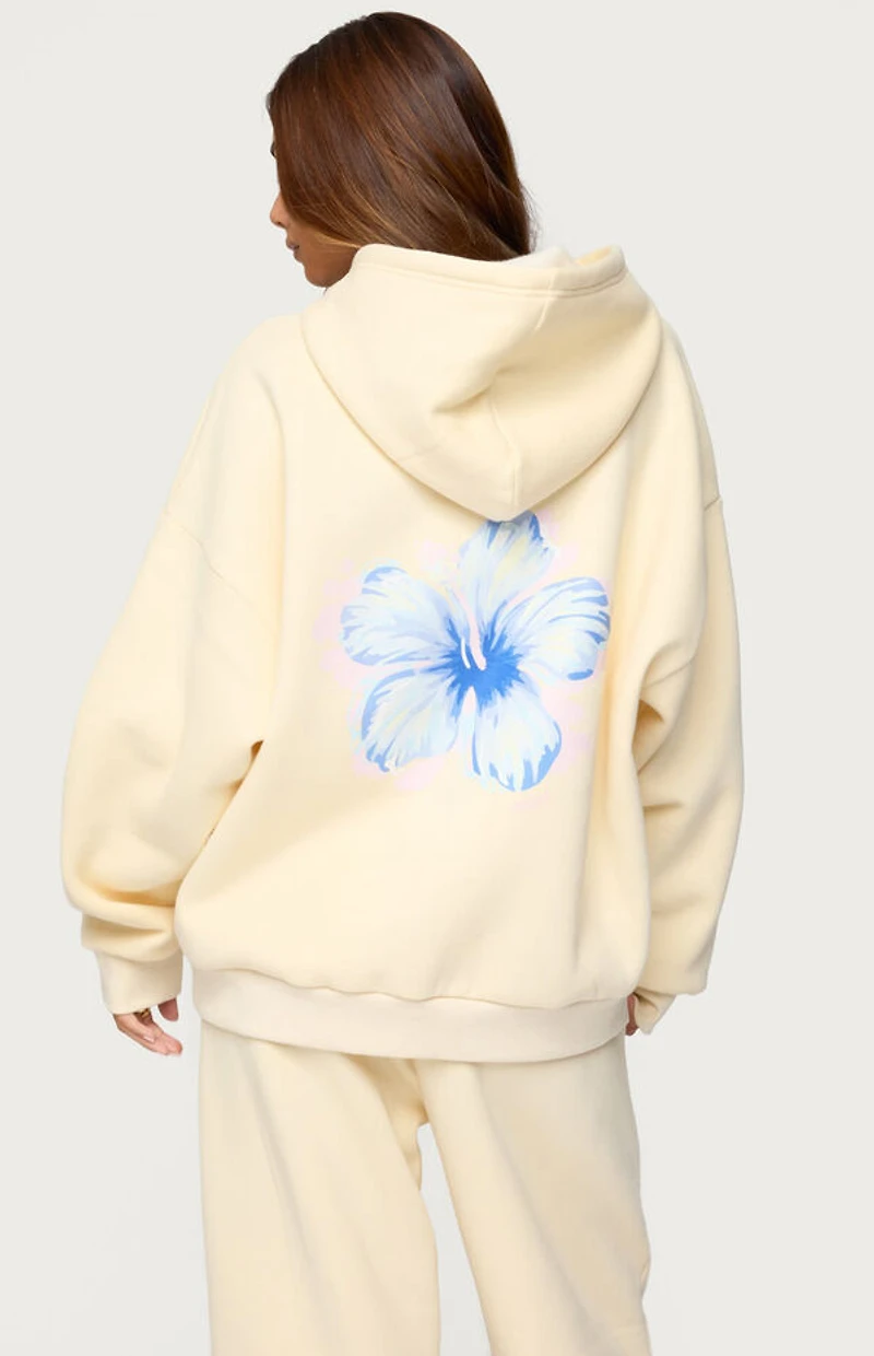 Edikted Tropical Bloom Hoodie