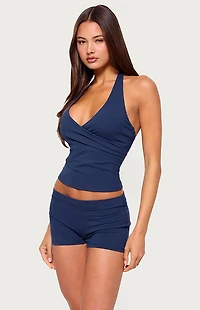 Edikted Alaya Wrap Halter Top