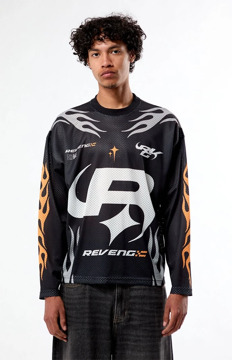 Pacsun Revenge Long Sleeve Mesh Jersey