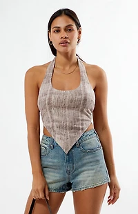 Your Favorite Joey Handkerchief Halter Top
