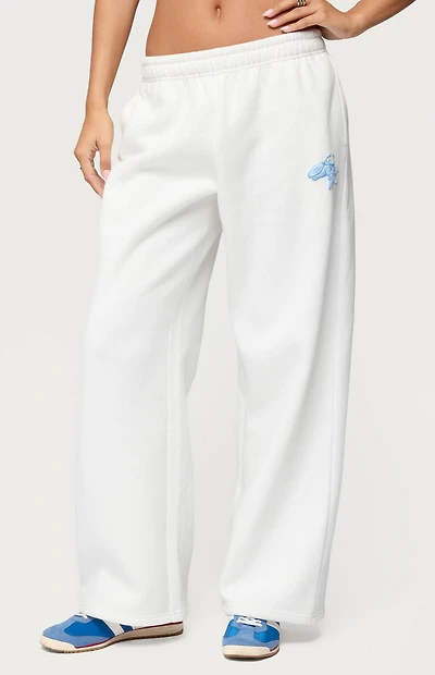 Edikted Keychain Cutie Straight Leg Sweatpants