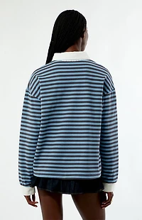 Daisy Street Mona Striped Rugby Long Sleeve Top