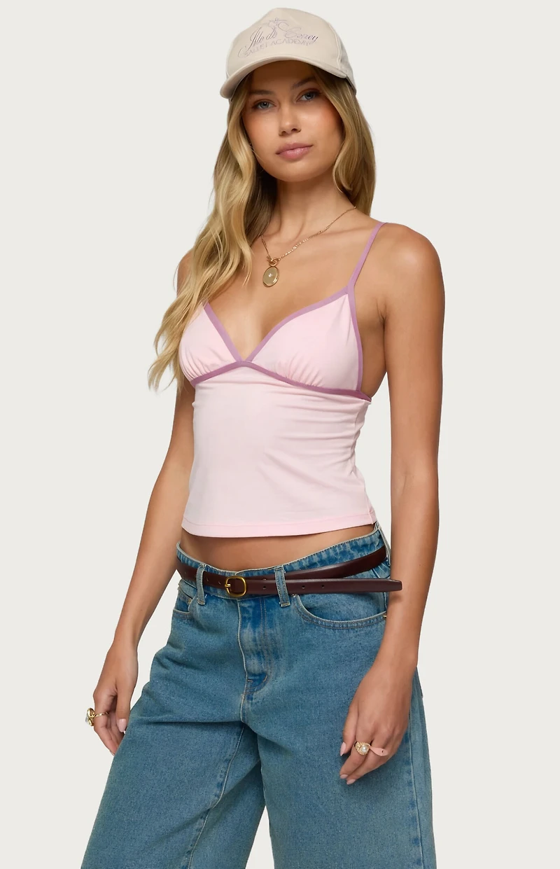 Edikted Leona Contrast Tank Top