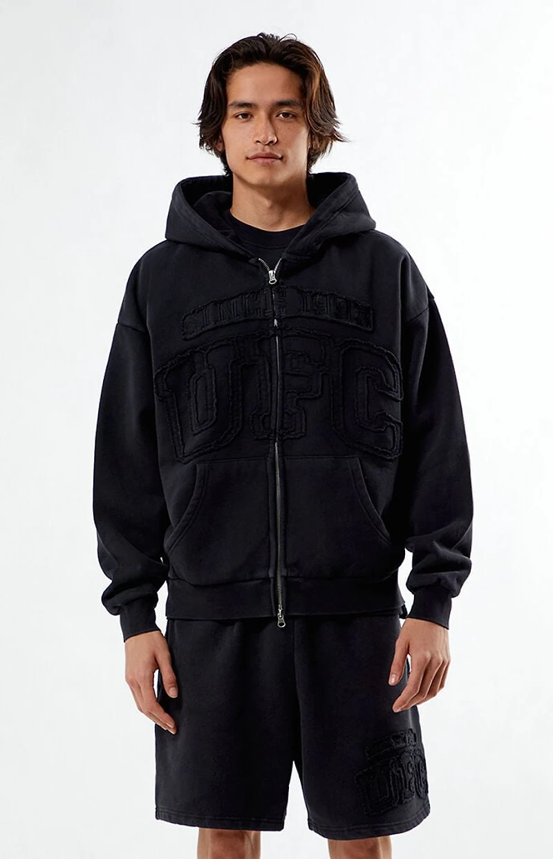 UFC Frayed Lettering Full Zip Hoodie
