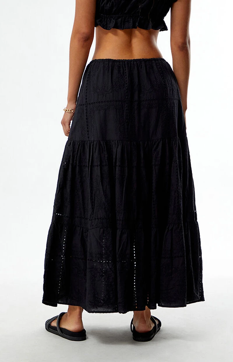 WEWOREWHAT Midi Pull On Skirt