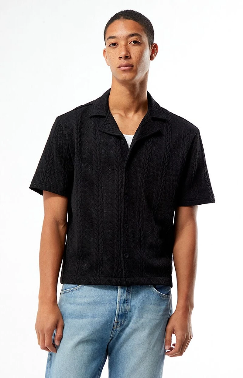 Pacsun Cable Jacquard Camp Shirt