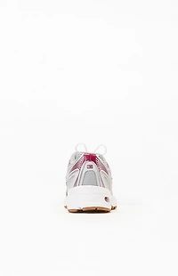 New Balance Burgundy & Gray 740 Sneakers