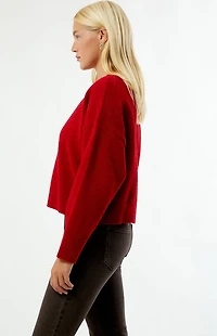 Rhythm Red Estelle Fluffy Cardigan
