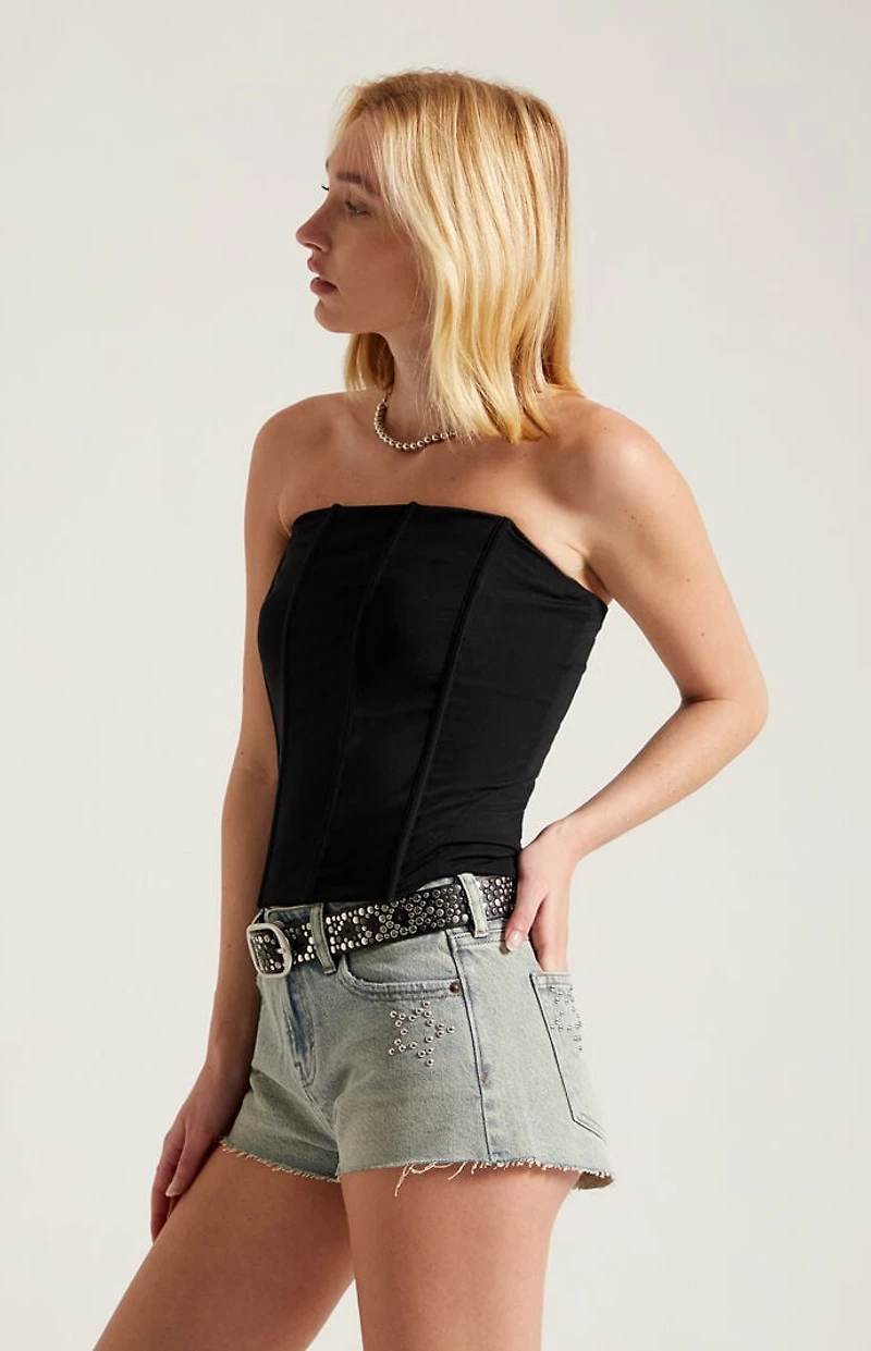 Third Charm Briar Strapless Mesh Corset