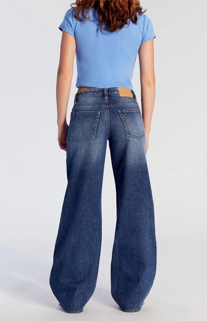 Pacsun Casey Low Rise Baggy Jeans Dark Indigo