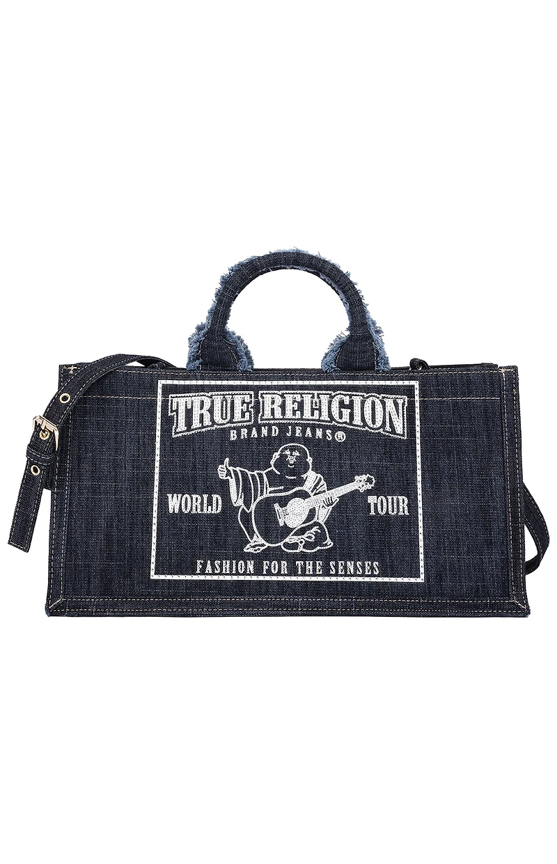 True Religion Bling Buddha East West Jean Tote Bag