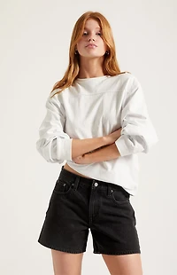 Pacsun Sophie Denim Mom Shorts Black