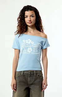 Your Favorite Hawaii 25 Off-The-Shoulder T-Shirt