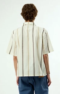 Pacsun Smoke Striped Camp Shirt
