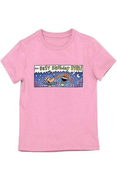 Kids Dog Man The Best Birthday Ever T-Shirt