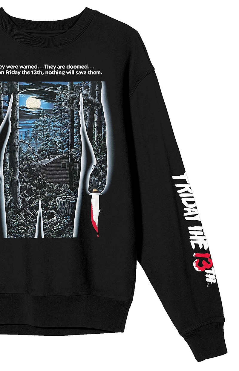 Friday The 13th Promo Poster Art Crew Neckline Sweatshirt