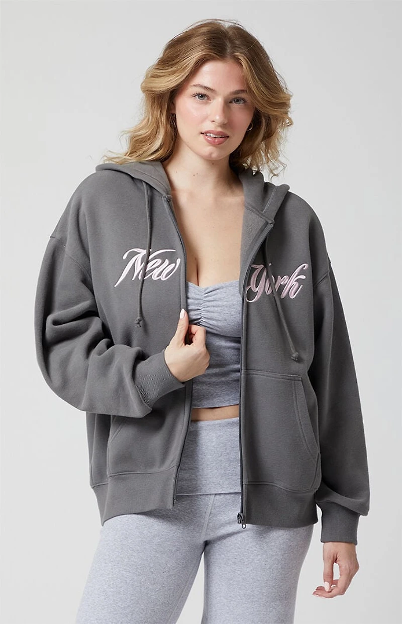 PAC 1980 Active New York Fleece Zip Up Hoodie