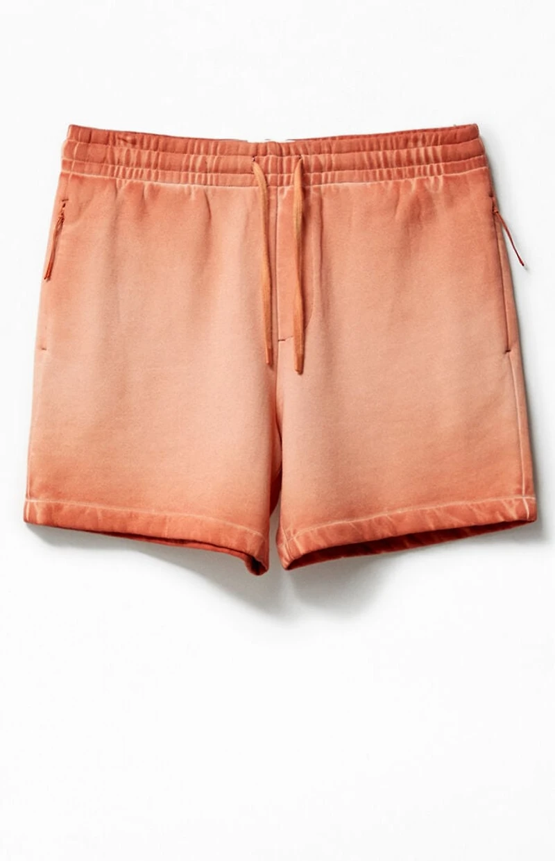 A.R.C. Active Burnt Orange Vintage Wash Heavyweight Fleece Sweat Shorts