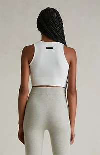 Fear of God ESSENTIALS Women's Cloud White Sport Knit Tank Top