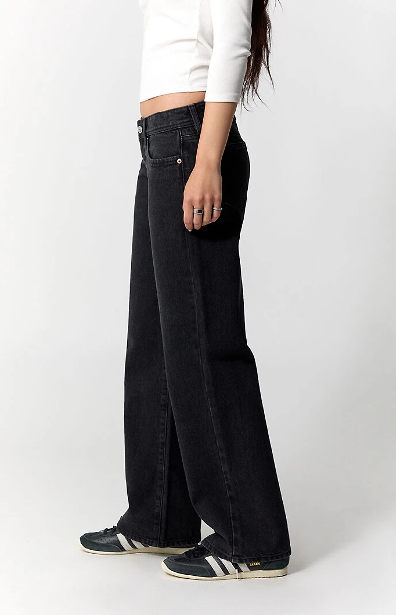 Pacsun Sammy Ultimate Low Rise Straight Leg Jeans Black