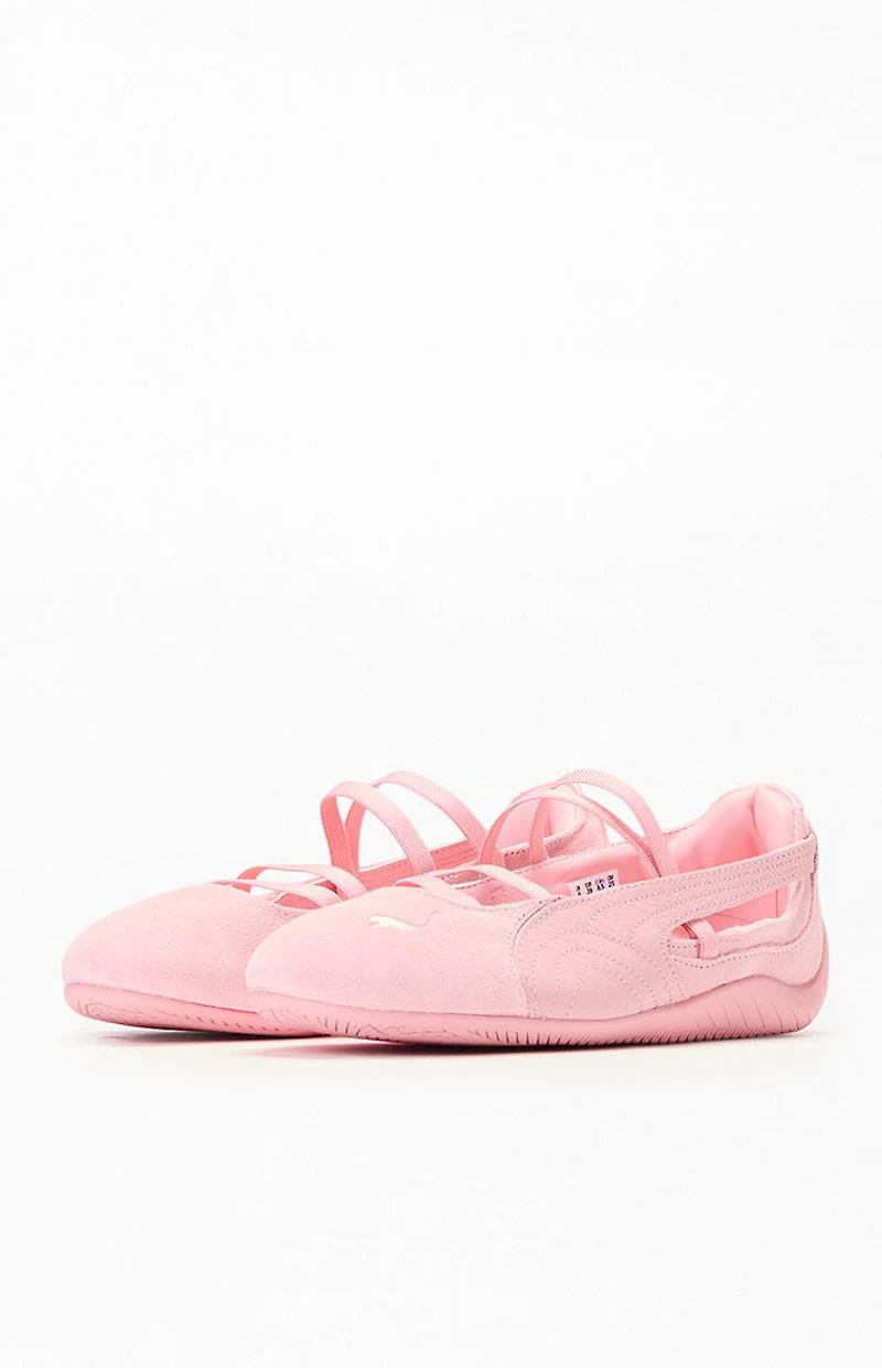 Puma Women's Pink Speedcat Ballet Python Sneakers