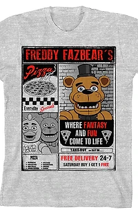 Kids Five Nights At Freddy's Fazbears T-Shirt