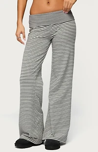 Edikted Meggy Striped Foldover Pants
