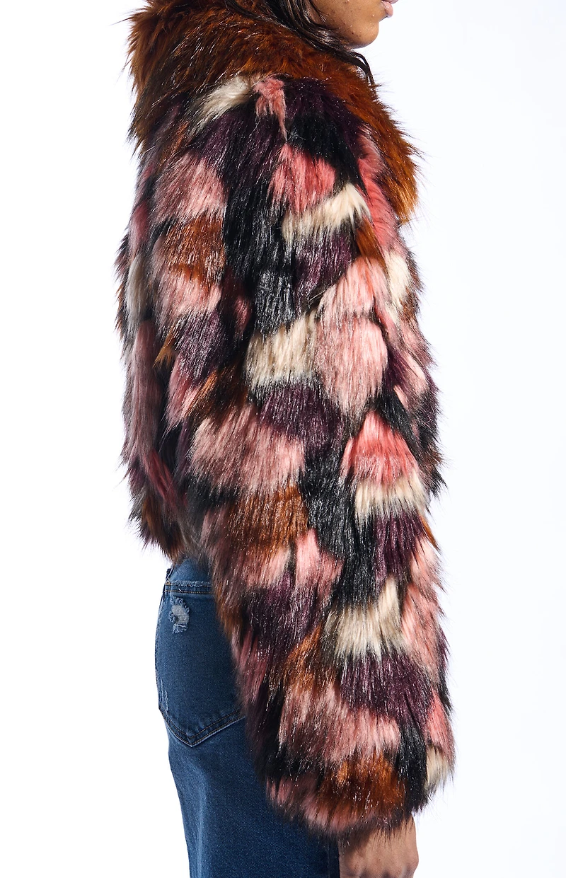 AZALEA WANG Molly Faux Fur Coat