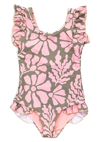 Boardies Kids Melo Ruffles One Piece Swimsuit