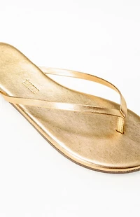TKEES Women's Gold Metallics Sandals