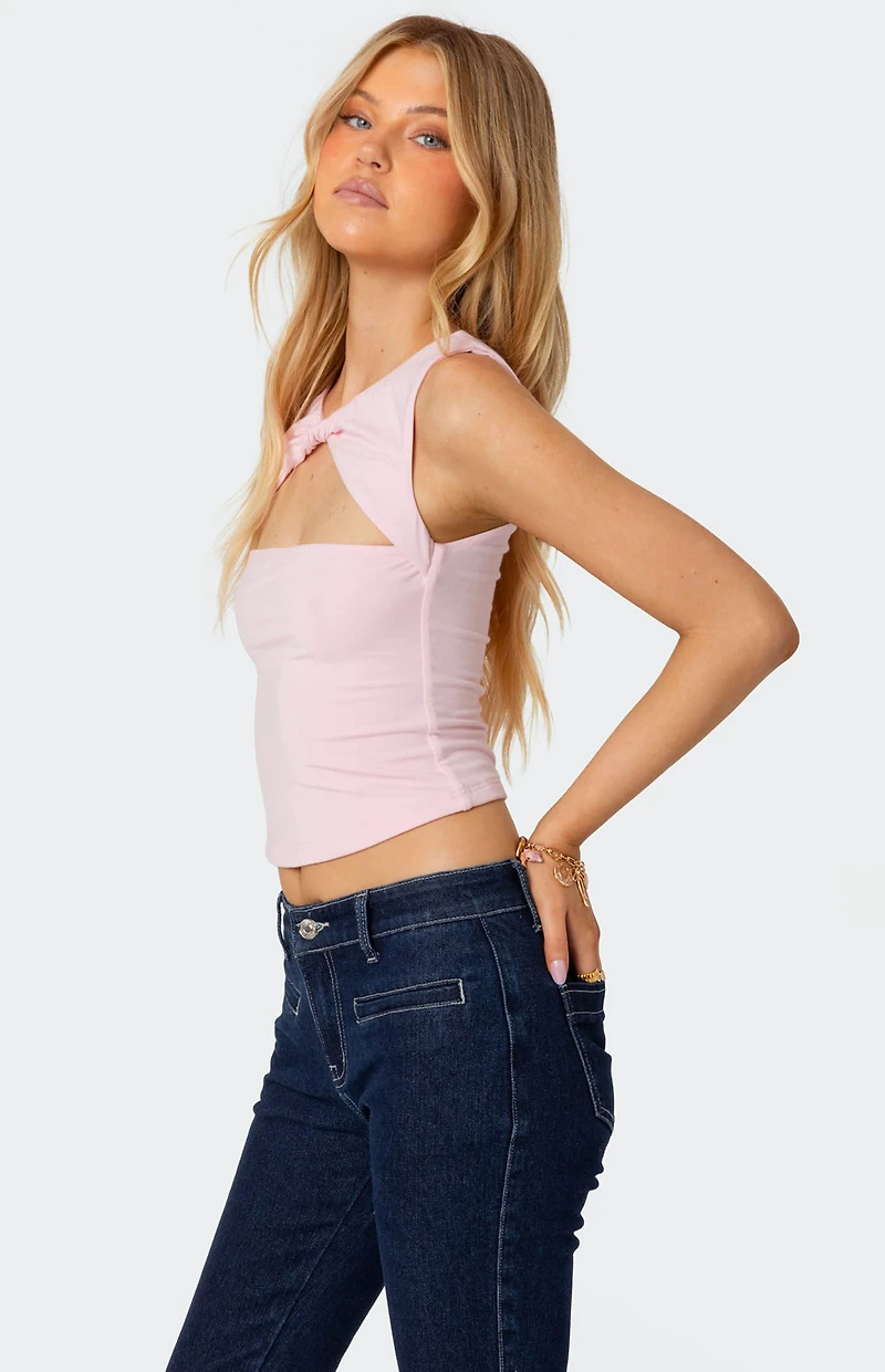 Edikted Twisted Cut Out Tank Top