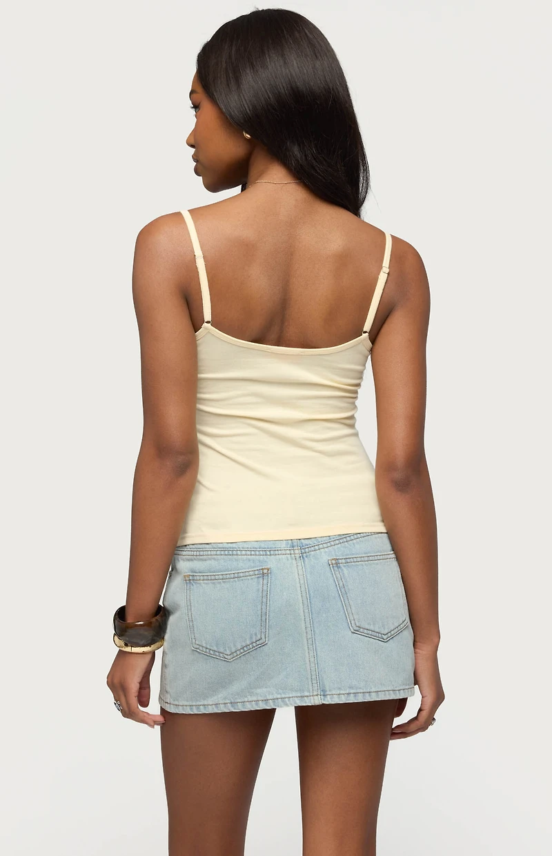 Edikted Oksana Henley Tank Top