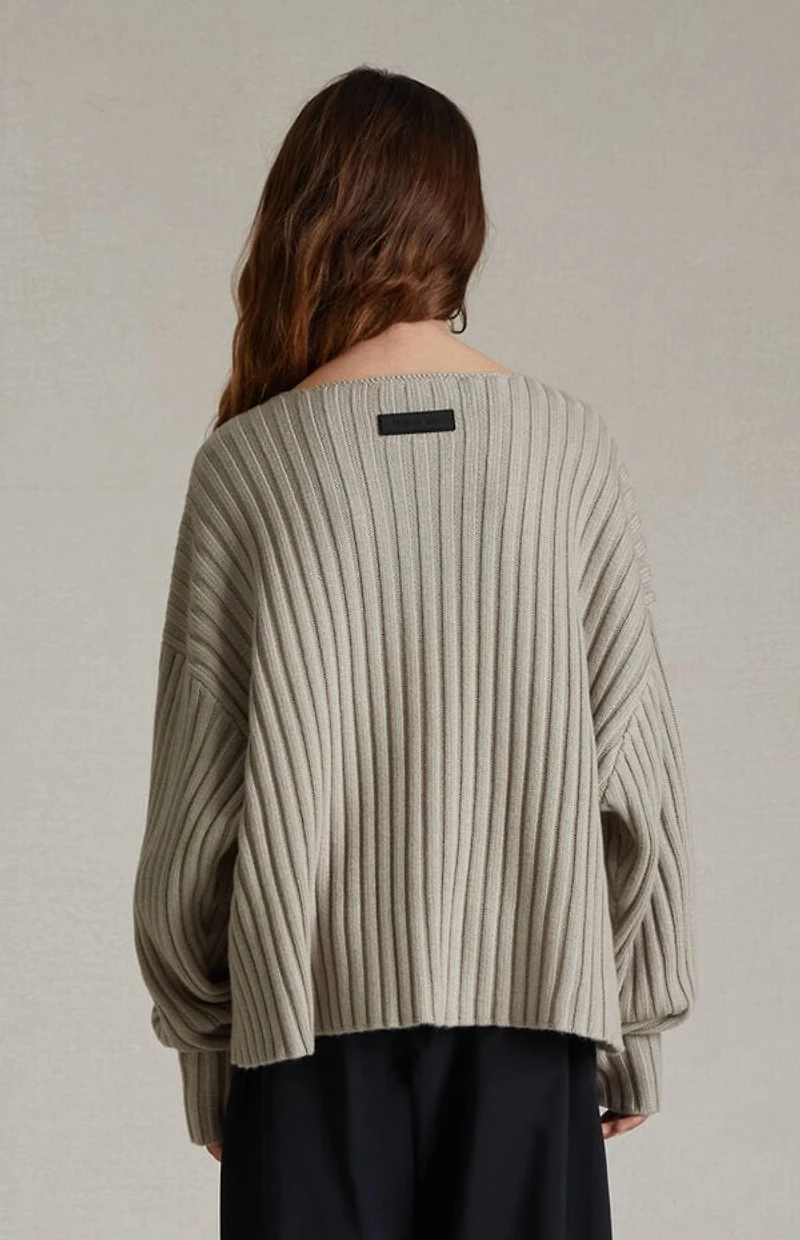 Fear of God ESSENTIALS Kids Seal Raw Neck Sweater