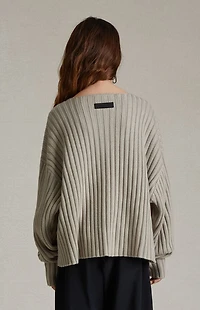Fear of God ESSENTIALS Kids Seal Raw Neck Sweater