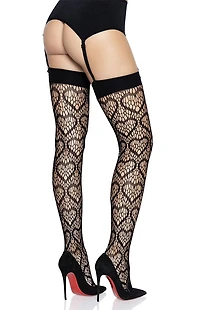 Leg Avenue Costume Amore Heart Net Thigh High Tights