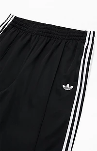 adidas Black Baggy Three Stripe Track Pants