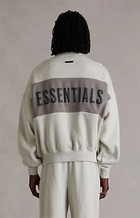 Fear of God ESSENTIALS Vanilla Paneled Cropped Relaxed Sweatshirt