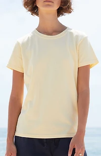 John Galt Yellow Chloe Short Sleeve Top