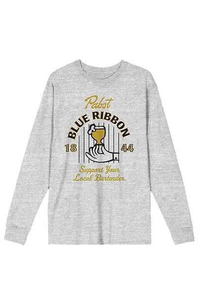 Pabst Blue Ribbon 1844 Long Sleeve T-Shirt