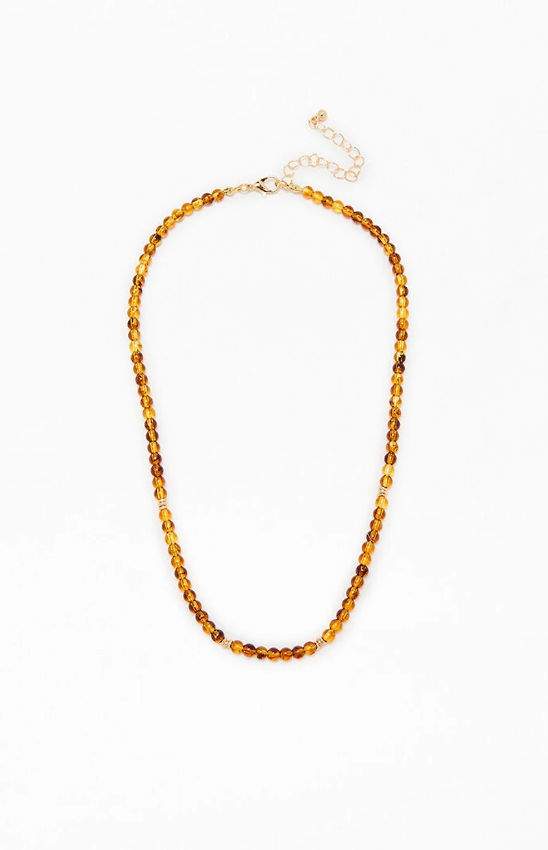 LA Hearts Raven Beaded Layered Necklace