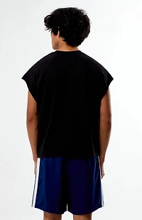 Pacsun Black Cropped Raglan T-Shirt