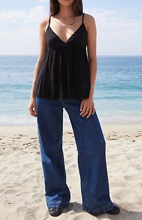 John Galt Black Edith Tank Top