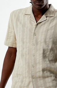 Pacsun Tan Texture Woven Camp Shirt