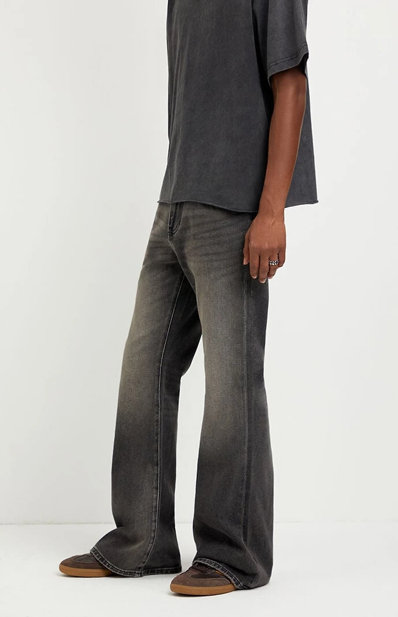 Pacsun Jordan Baggy Bootcut Jeans Washed Black