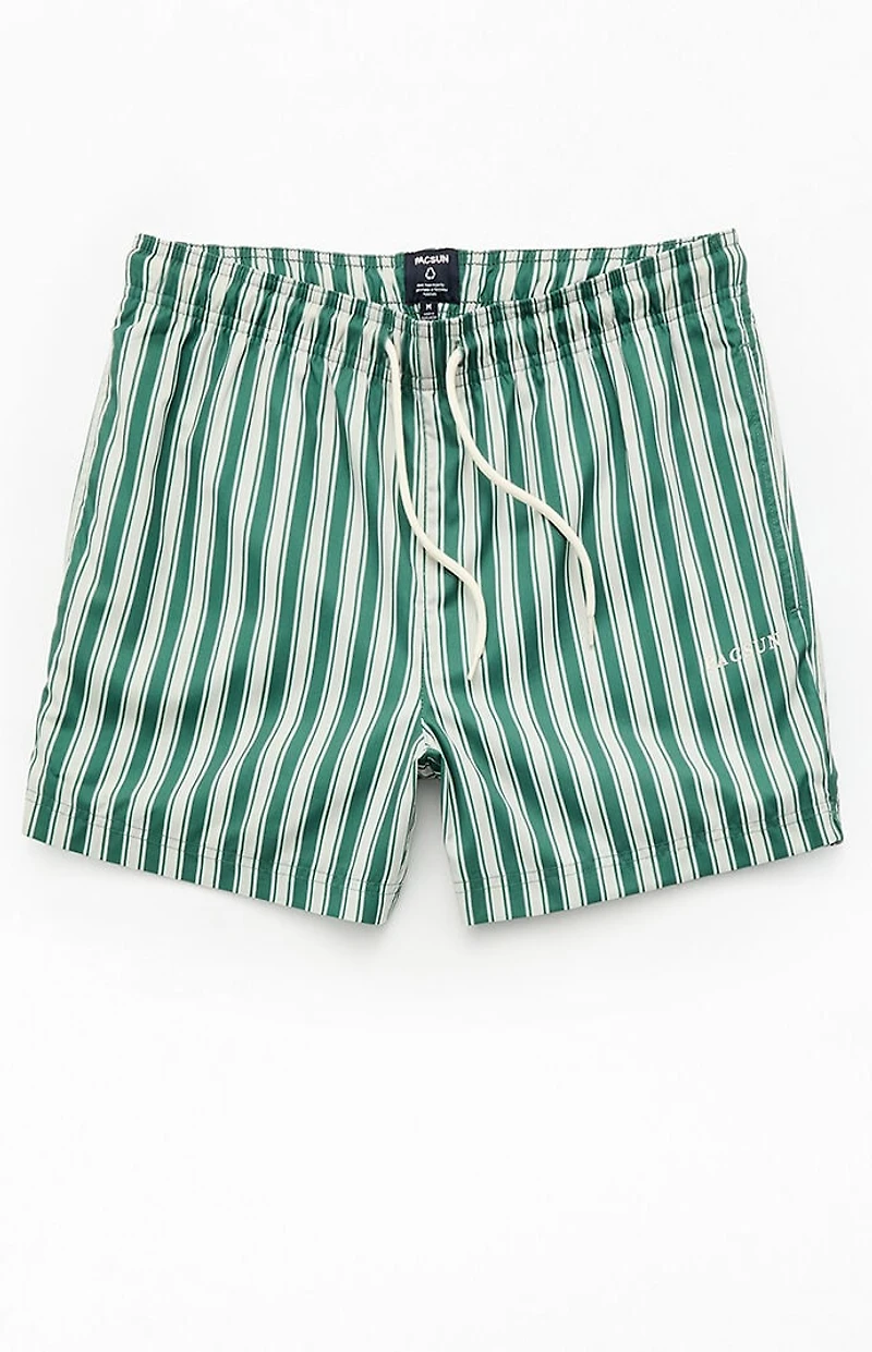 Pacsun Maldives Striped Eco 4.5" Swim Trunks