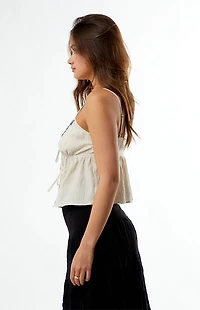 Your Favorite Vivienne Embroidered Plaid Tank Top