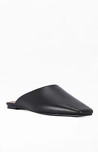AZALEA WANG Women's Raphael Black Leather Flats