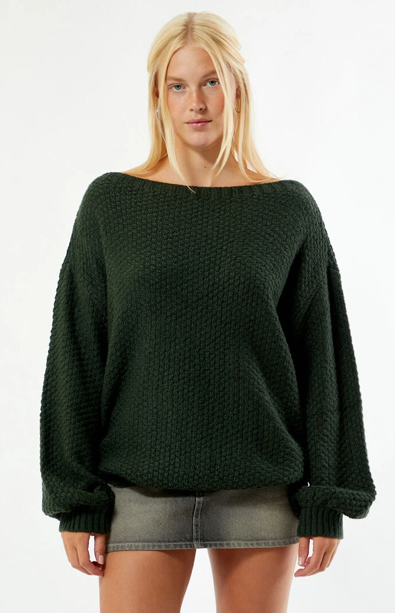 Your Favorite Wren Off-The-Shoulder Sweater