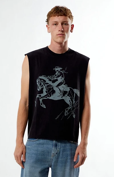 Pacsun Cafe Cutoff Muscle Tank Top