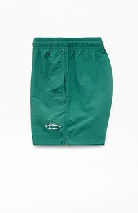 Pacsun Green Collegiate 4.5" Swim Trunks